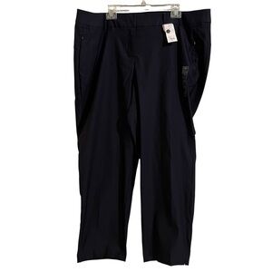LANE BRYANT The Allie Ankle Mid Rise  Pants Navy Classic Career Workwear Size 24